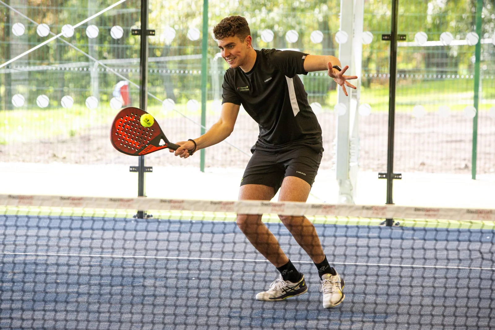 Padel court at Aberdeen Tennis Centre