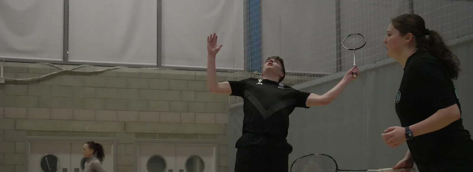 Badminton in the sports hall at RGU SPORT