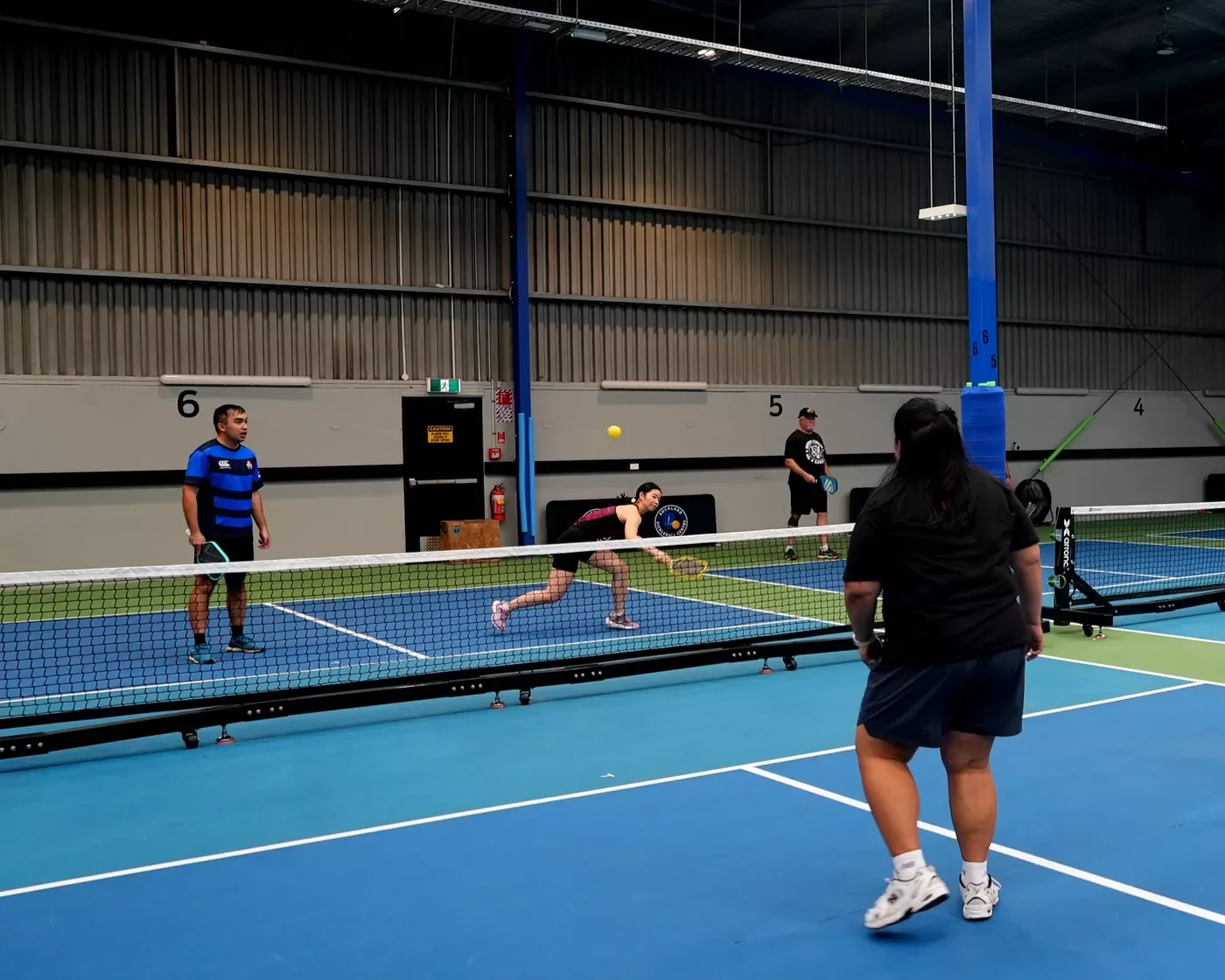Indoor courts at Auckland Pickleball Centre