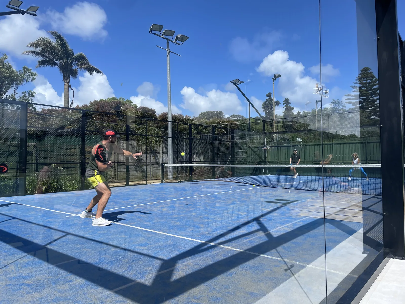 Padel court at Remuera Rackets Club