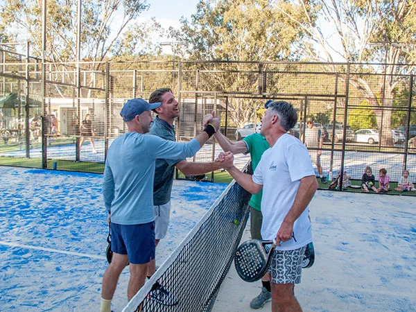 Padel players at Padel Brisbane, The Gap