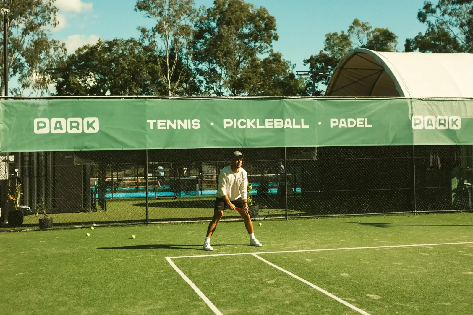 Outdoor court at PARK Racquet Club The Gap