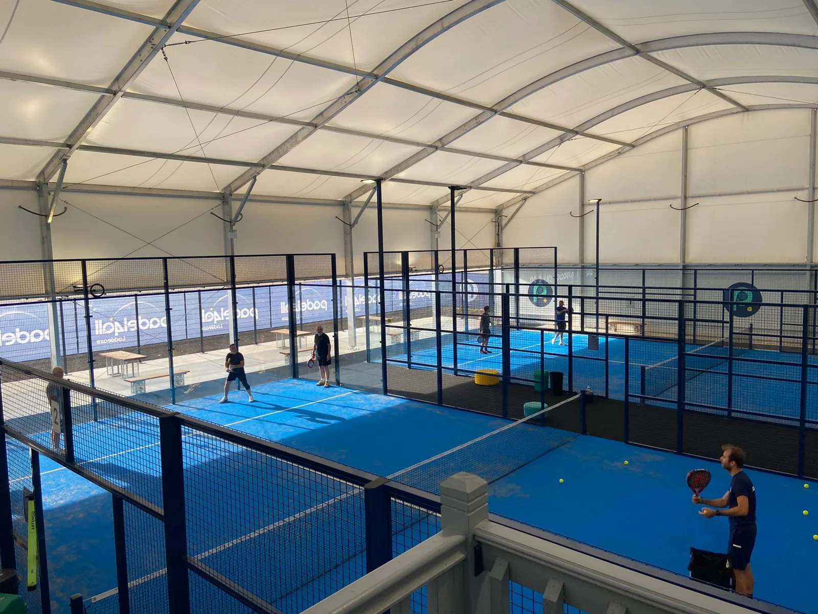 Covered padel courts at Padel4all Lockleaze