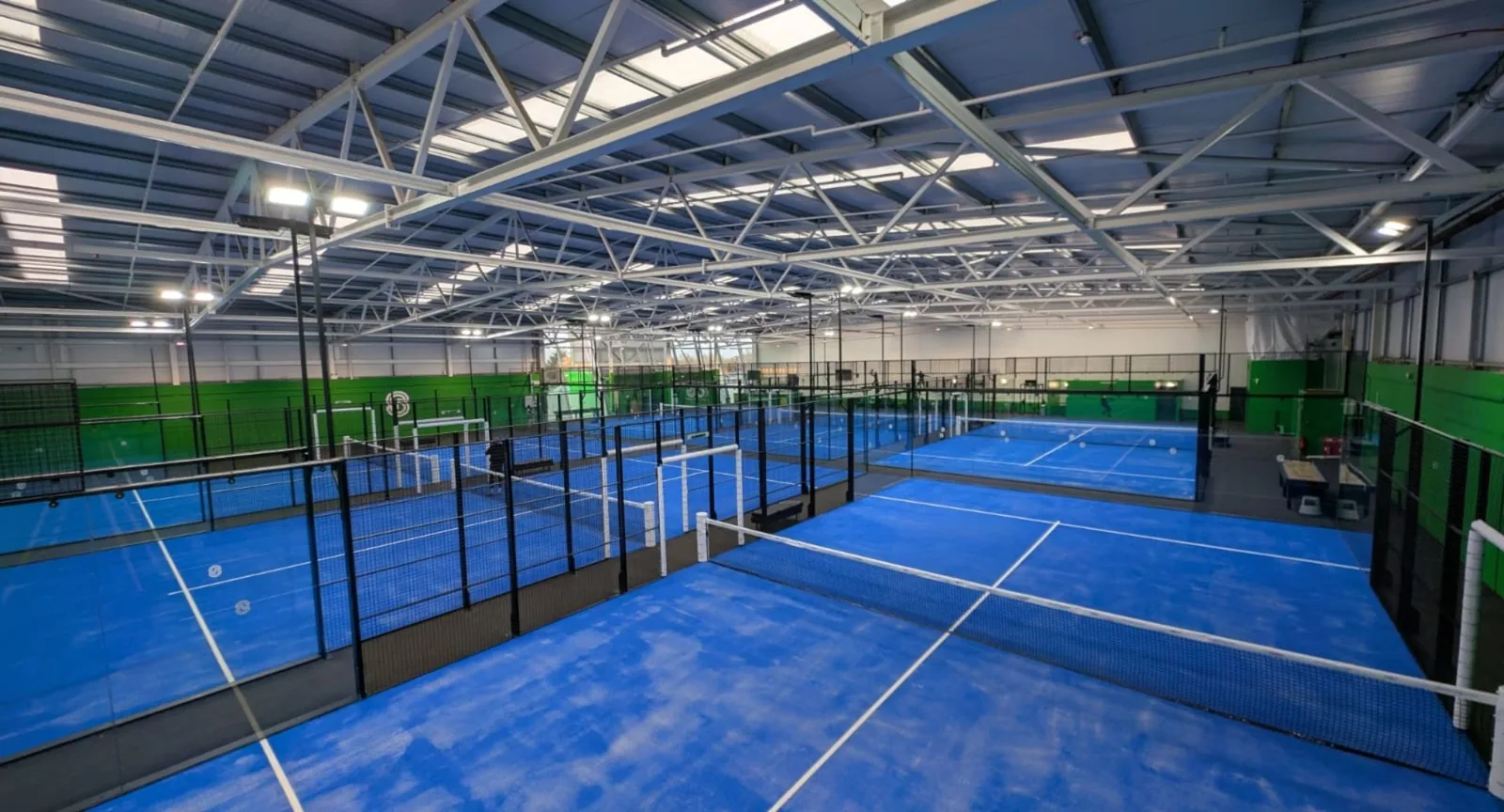 Covered padel courts at S3 Padel Bristol Filton
