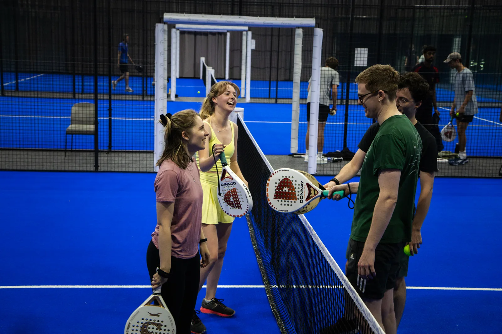 Players on court at The Padel Team, Barrow Road