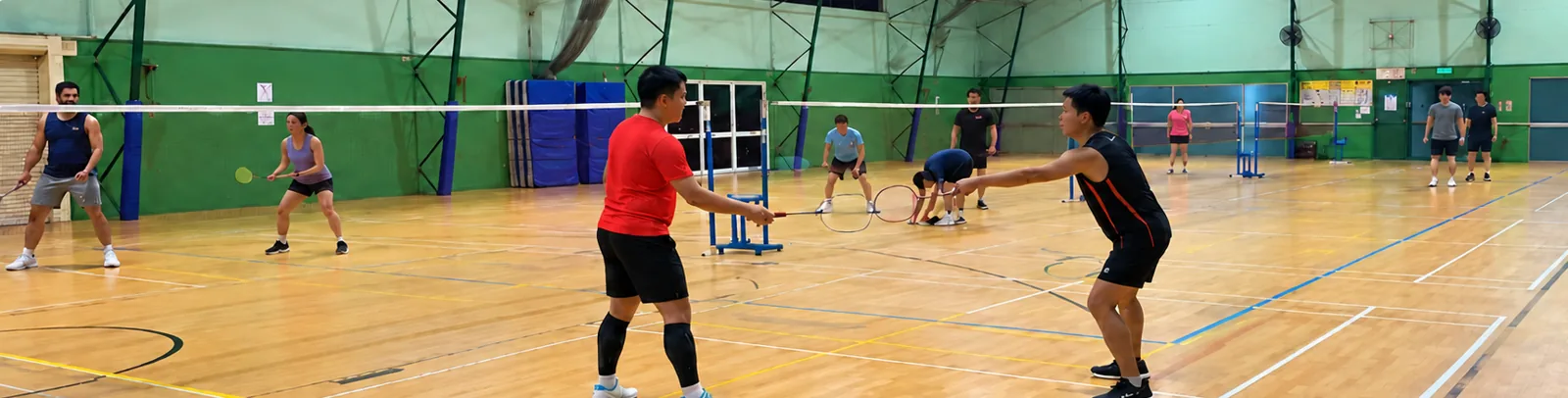 Social badminton at the Cairns Badminton Club Cairns City venue