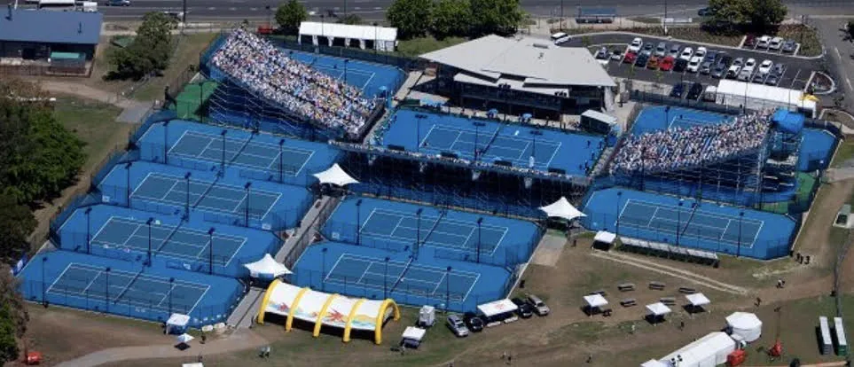 Courts and stands at Cairns International Tennis Centre