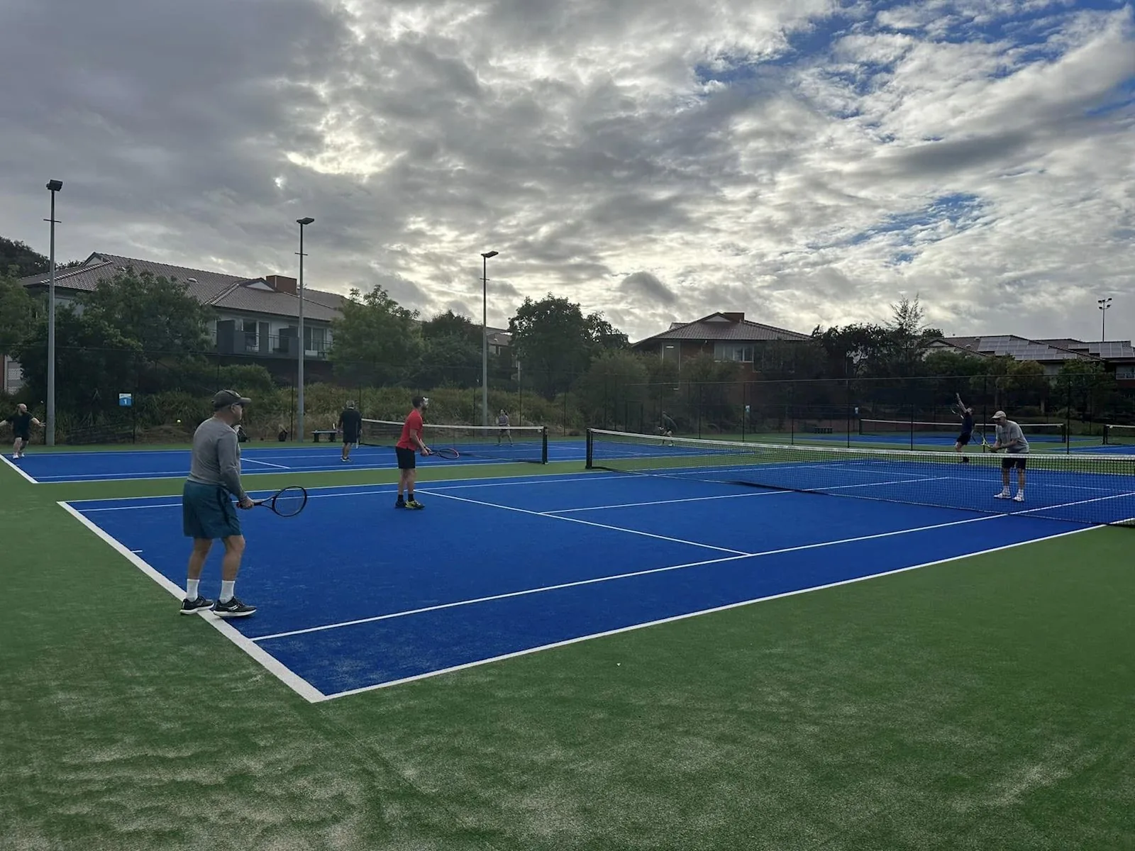 Hard courts at North Woden Tennis Club, home of Project Pickleball