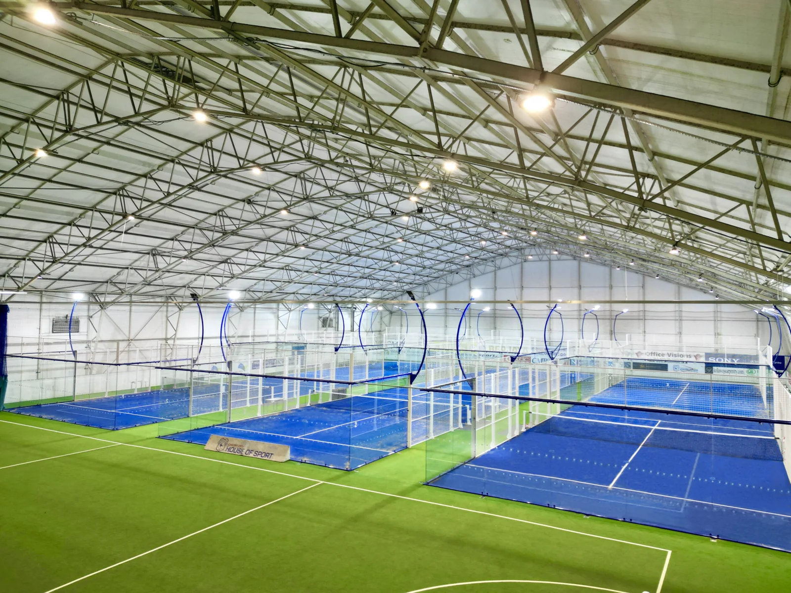 Indoor padel courts at Cardiff City House of Sport 1