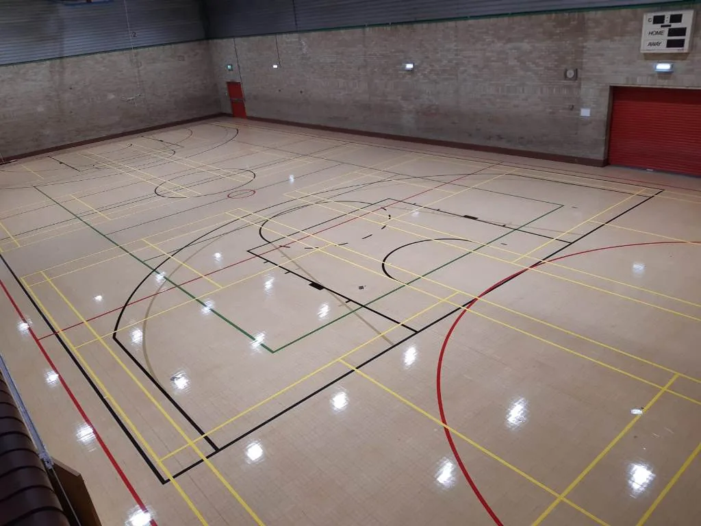 Sports hall at Pentwyn Leisure Centre
