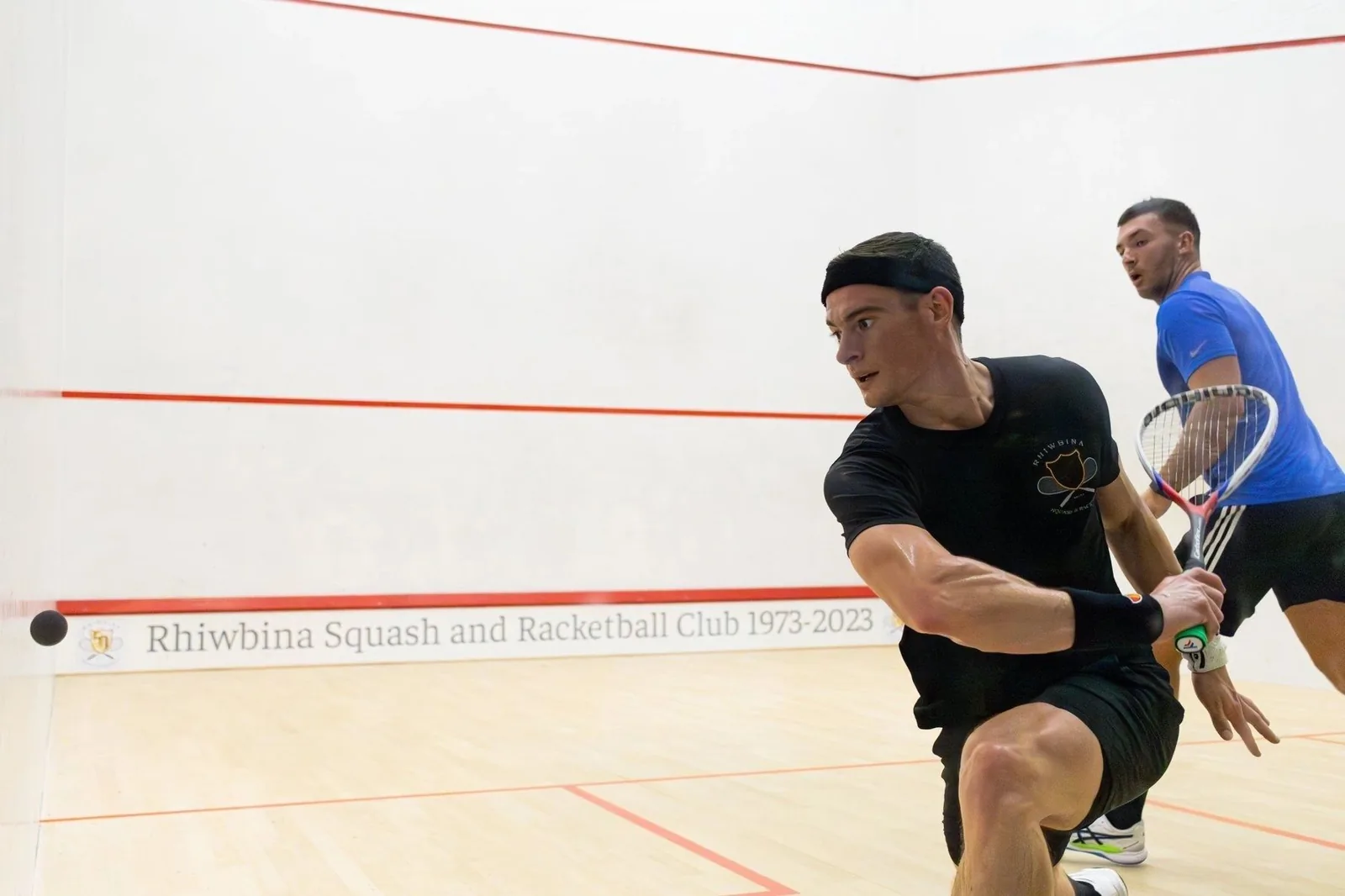 Players on court at Rhiwbina Squash & Racketball Club