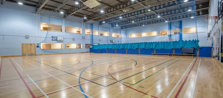 Sports hall at Western Leisure Centre