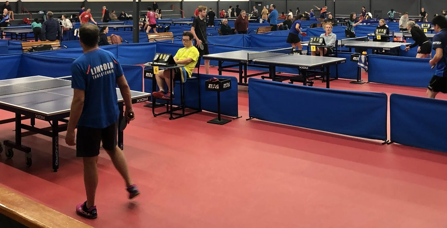 Interclub night at the Table Tennis Canterbury stadium
