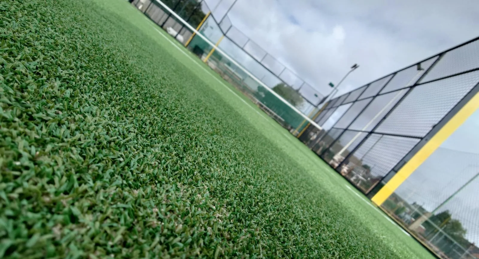 Outdoor padel court at Coventry & North Warwickshire Sports Club