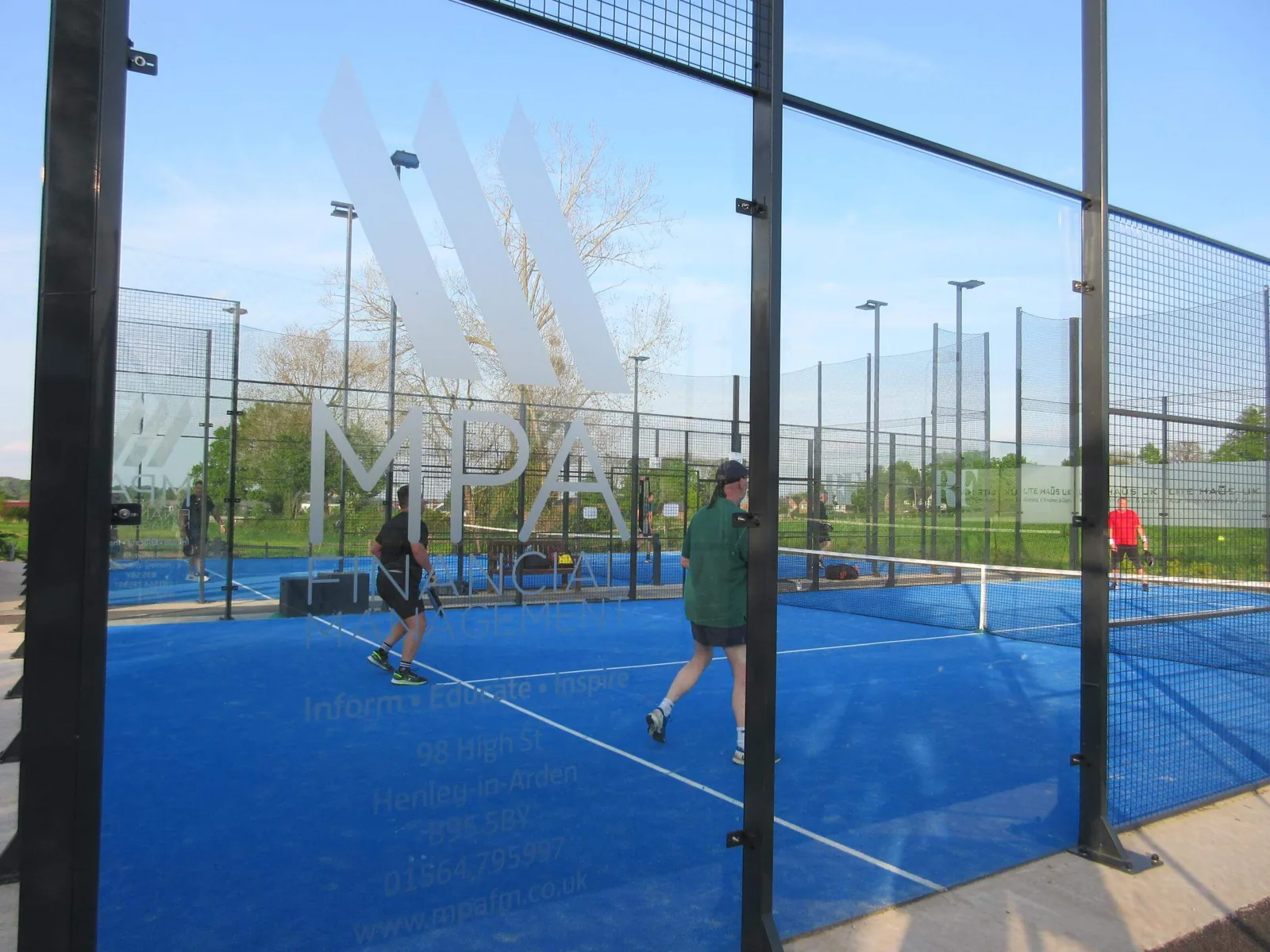 Outdoor padel courts at Kenilworth Tennis, Squash & Croquet Club