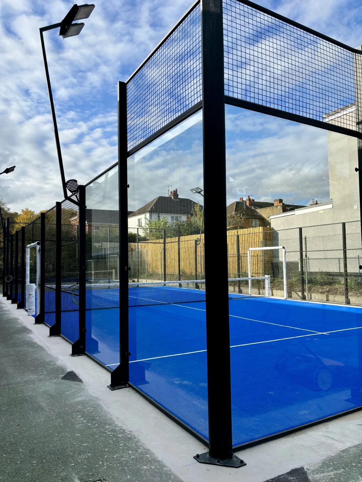 Padel court at Derbyshire Tennis Centre