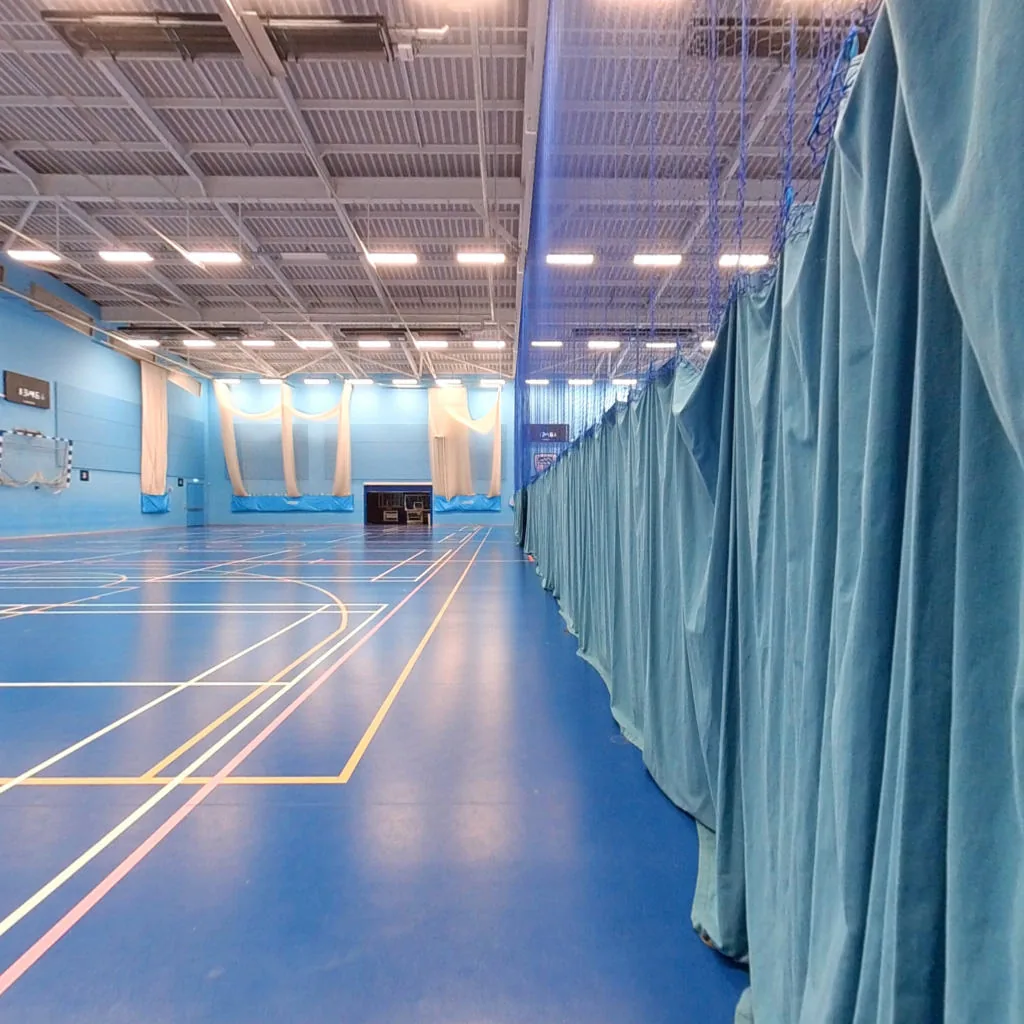 Sports hall at the University of Derby Sports Centre