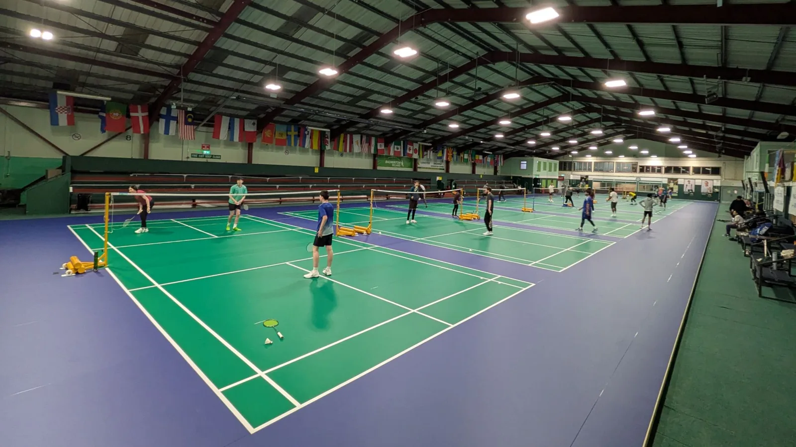 Badminton courts at Baldoyle Badminton Centre