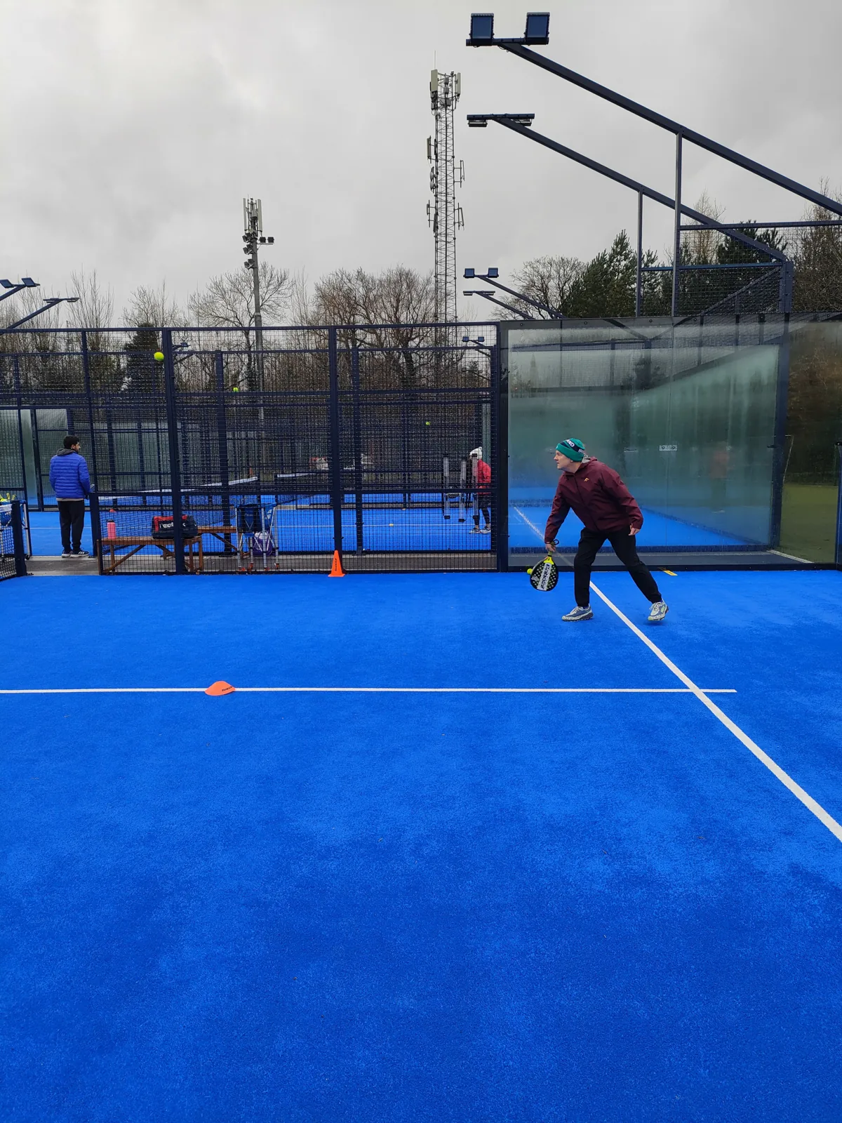 Outdoor padel courts at Druid Padel Coolmine
