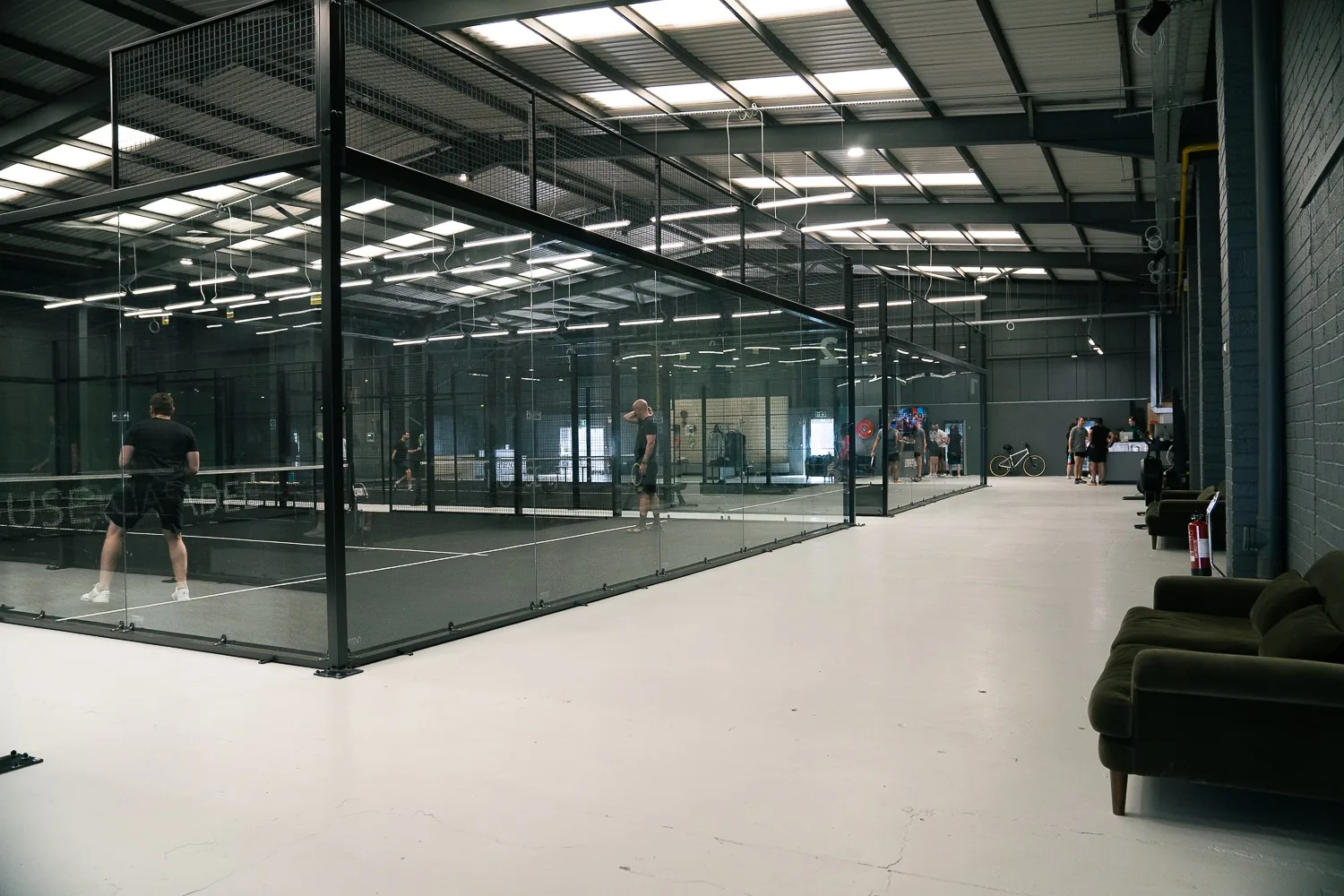 Indoor padel courts at House of Padel, Cookstown