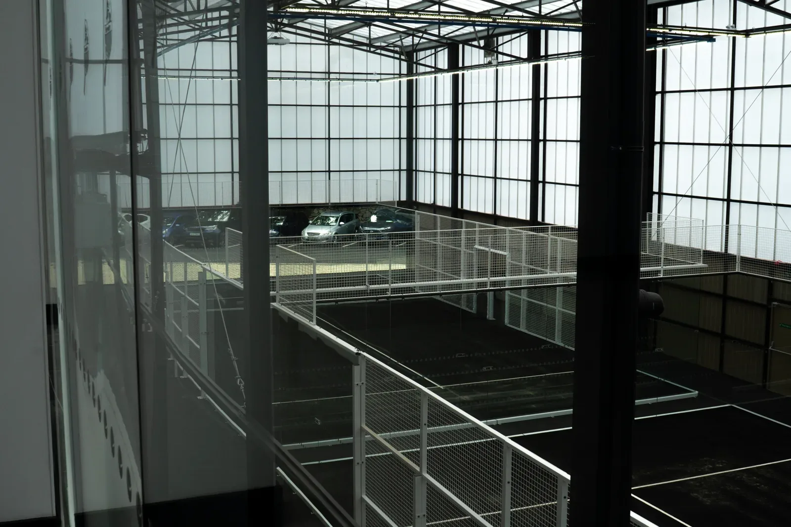 Indoor padel courts at OB Padel