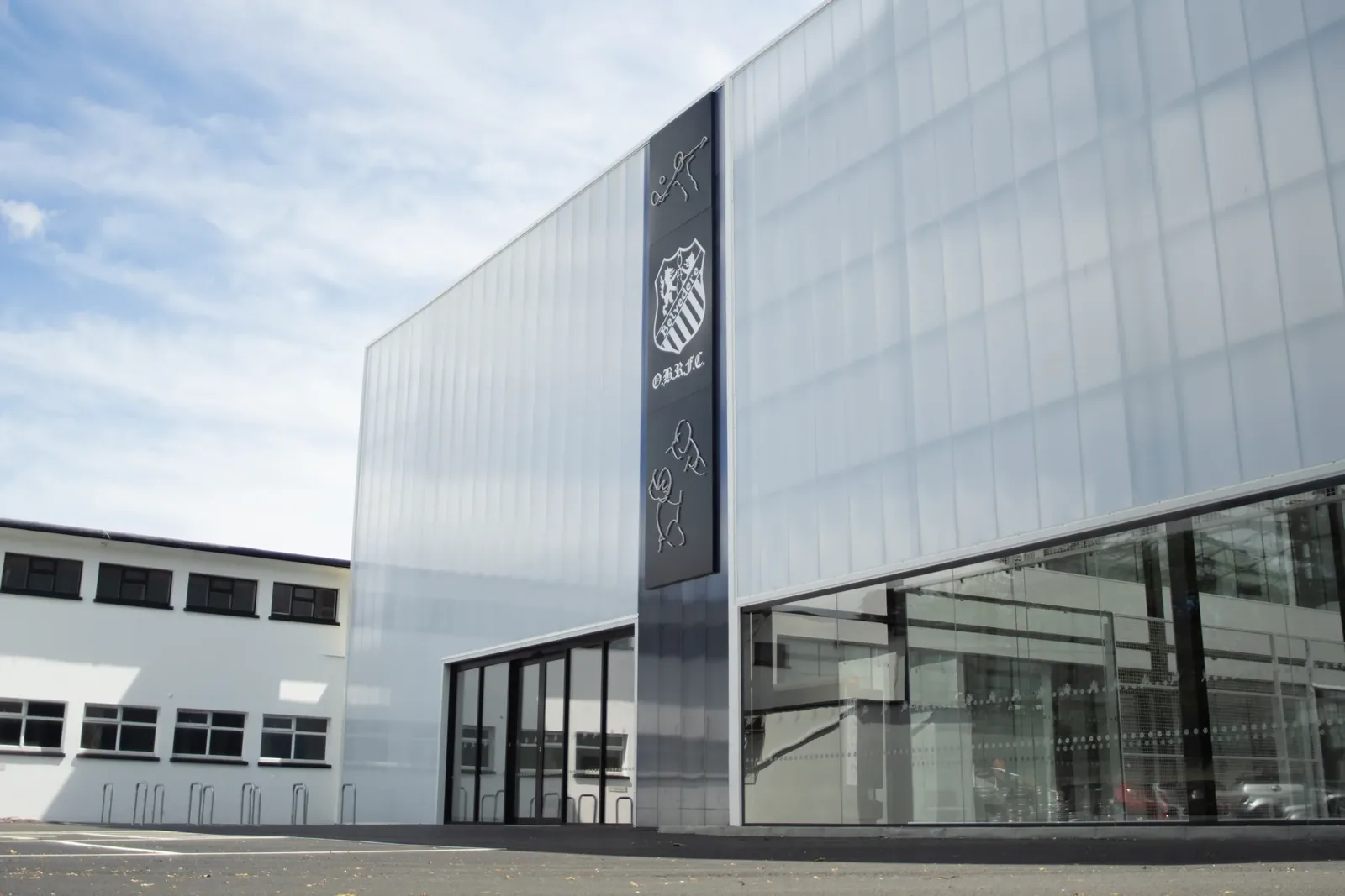 OB Padel building at Old Belvedere Rugby Club