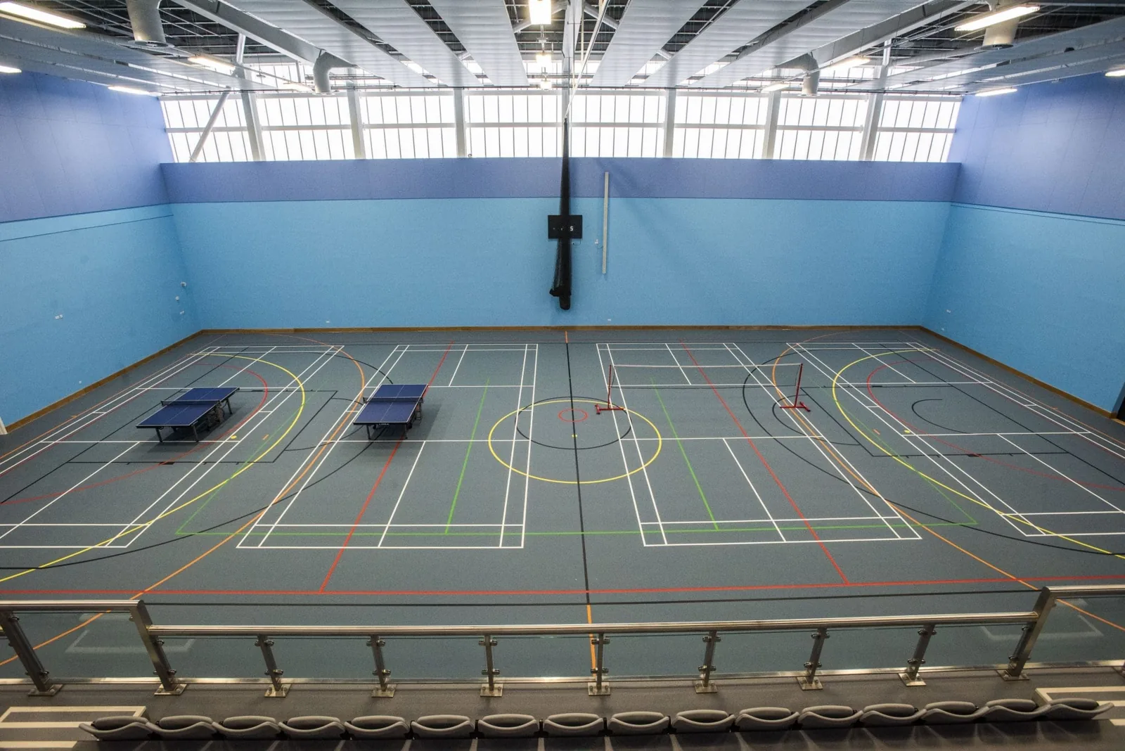 Games hall with table tennis tables at Meadowbank Sports Centre