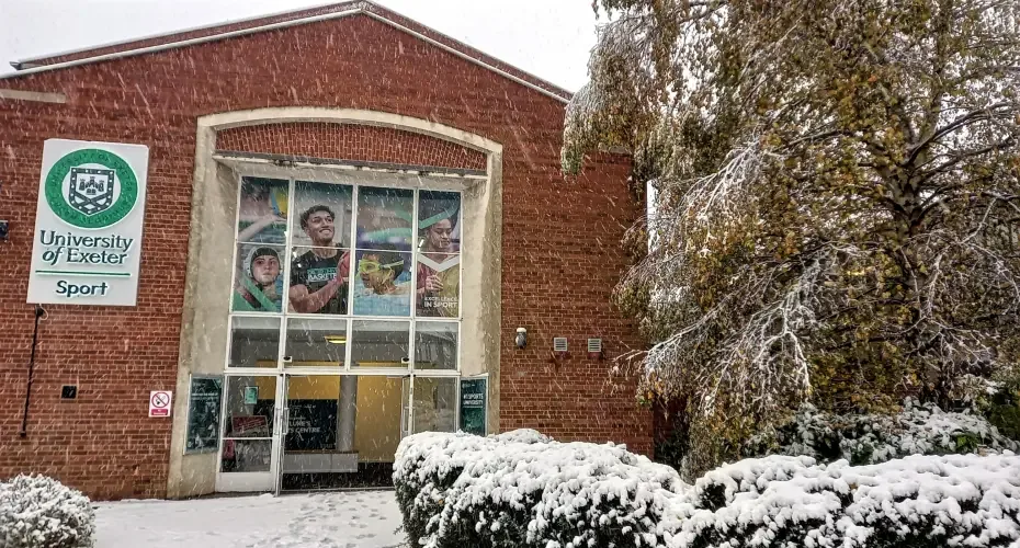 Entrance to St Luke's Sports Centre, University of Exeter