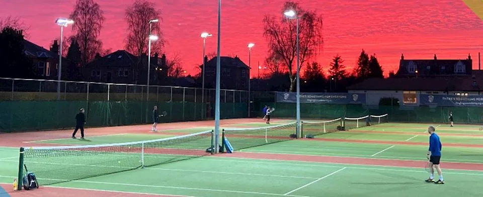Outdoor tennis courts at Newlands Lawn Tennis Club, which also has two covered padel courts