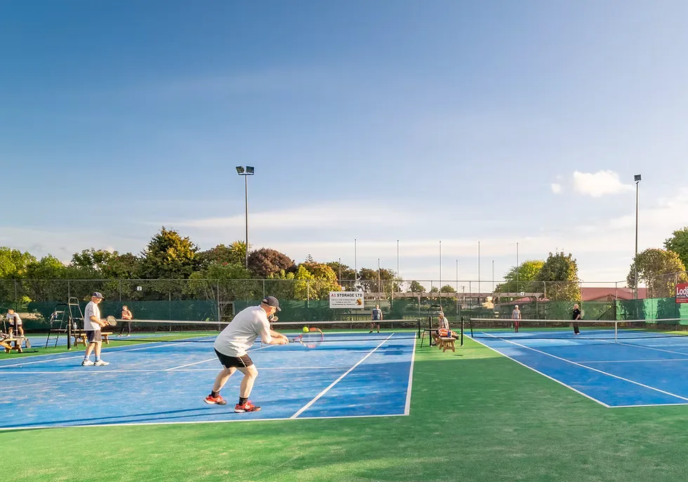 Outdoor courts at Hamilton Squash & Tennis Club
