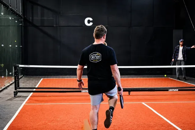 Indoor pickleball court at Padel Park