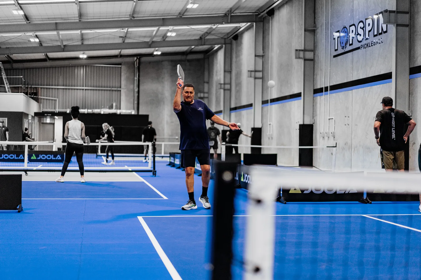 Pickleball courts at Topspin Pickleball, Te Rapa
