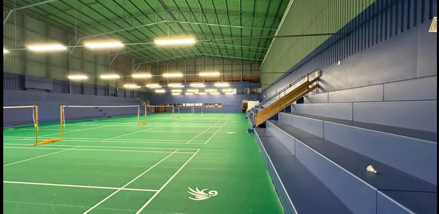 Courts at the Waikato Badminton stadium, Eastlink