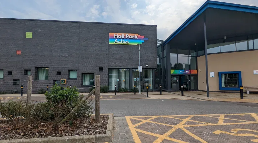 Building photo: the entrance to Holt Park Active