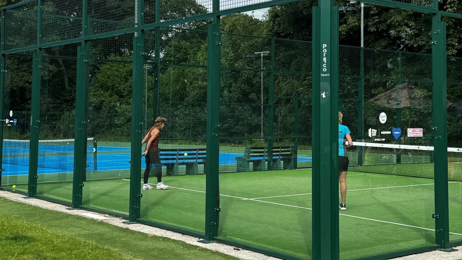 Padel court at Rawdon Golf, Lawn Tennis & Padel Club