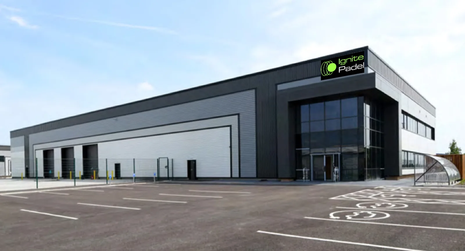 Building photo: the Ignite Padel Speke centre on Stirling Road