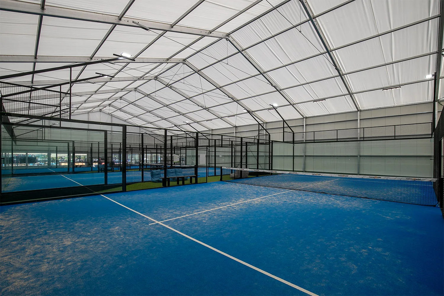 Covered padel court at The Padel Yard, Wandsworth