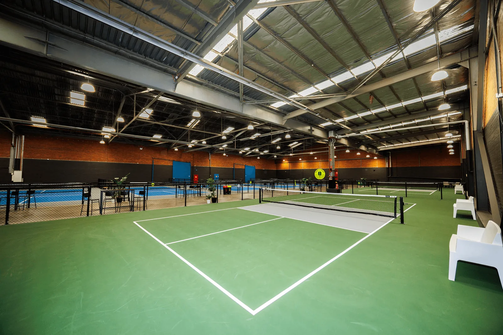 Championship pickleball court at Dink & Drive Port Melbourne