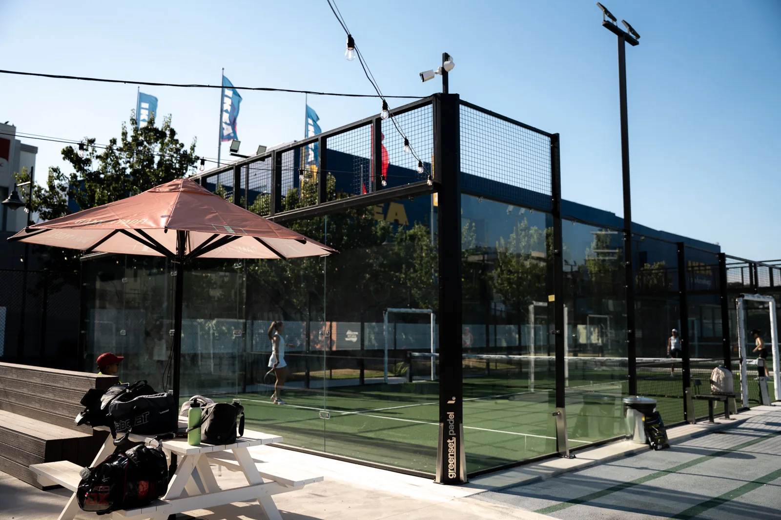 Open-air padel courts at G4P Richmond