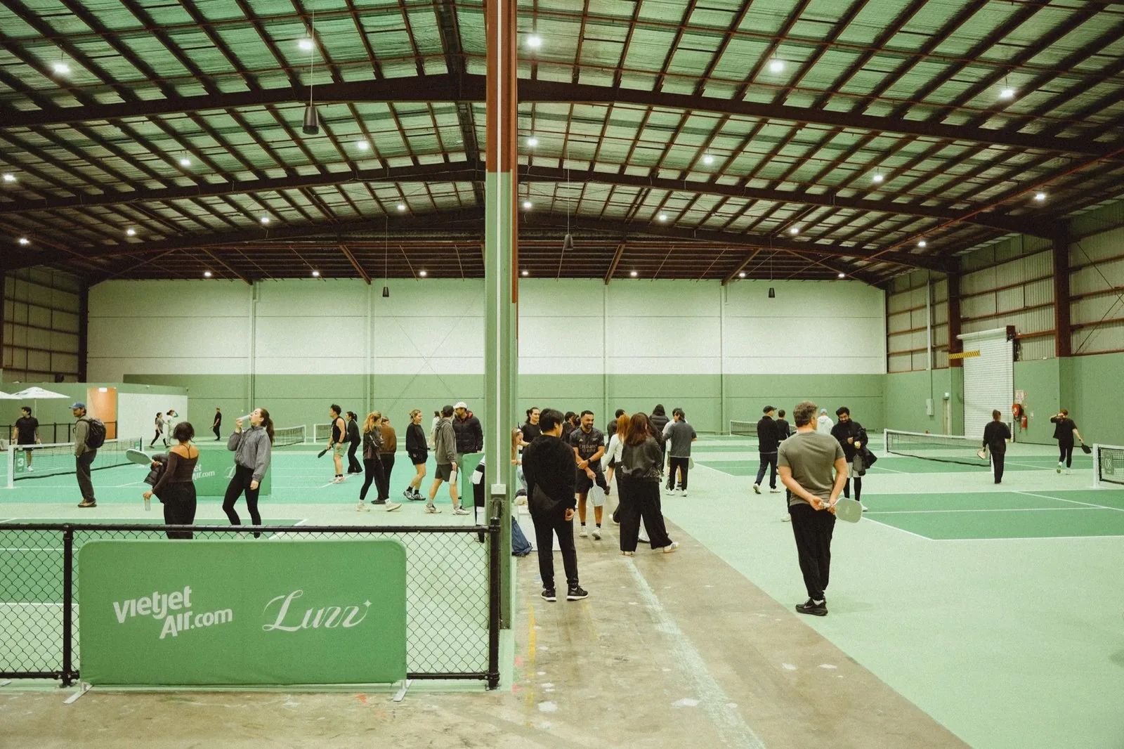 Indoor pickleball courts at The Jar Maidstone