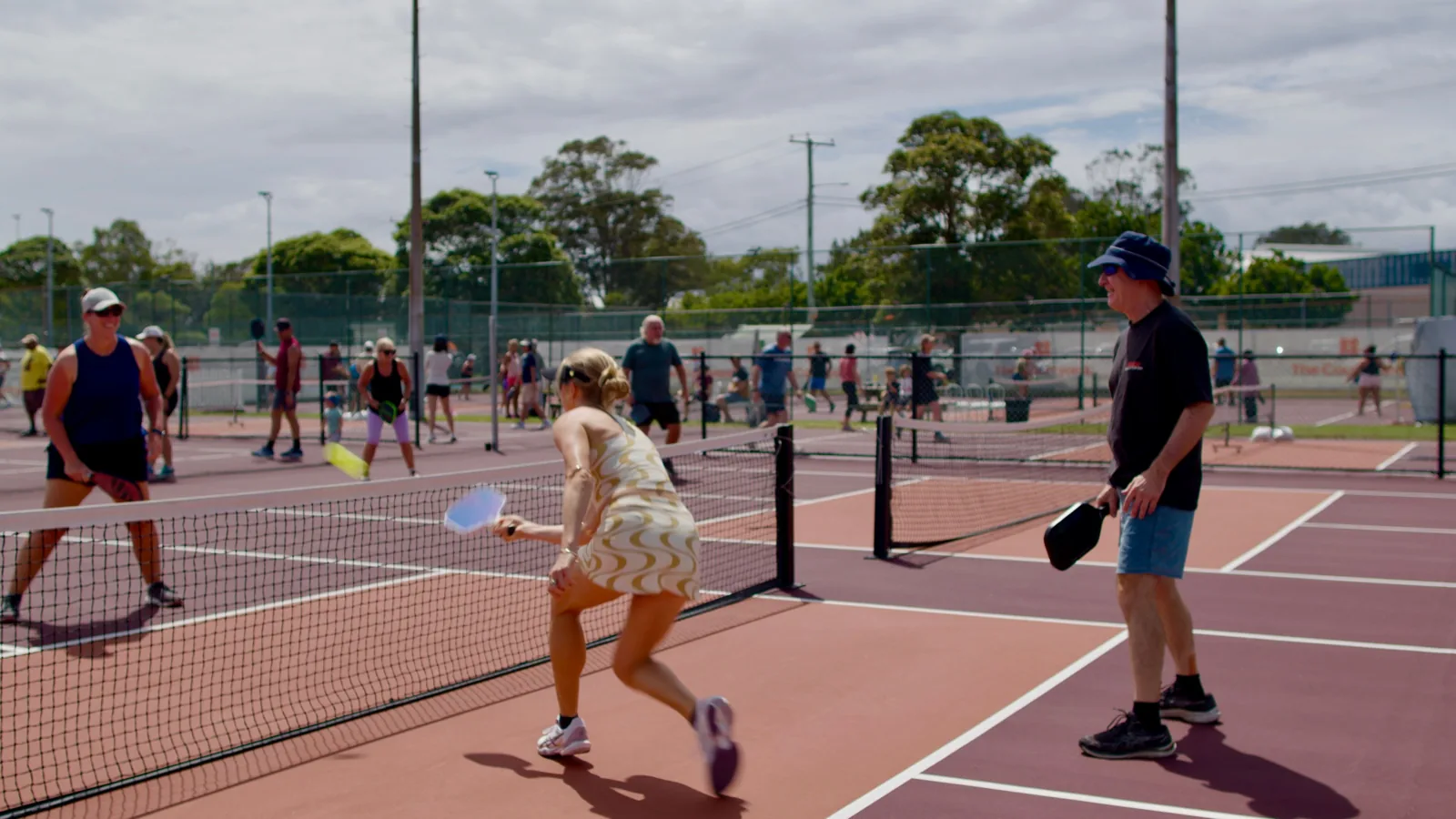 Social pickleball at The Courtyard