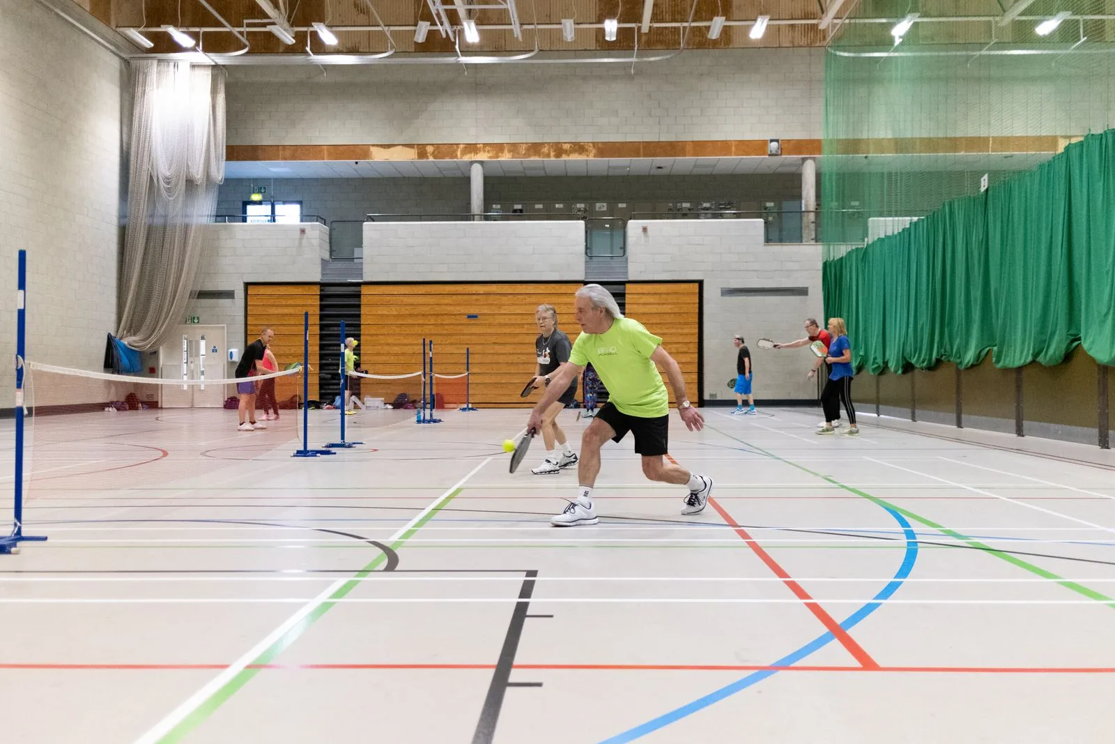 Pickleball in the sports hall at Sportspark