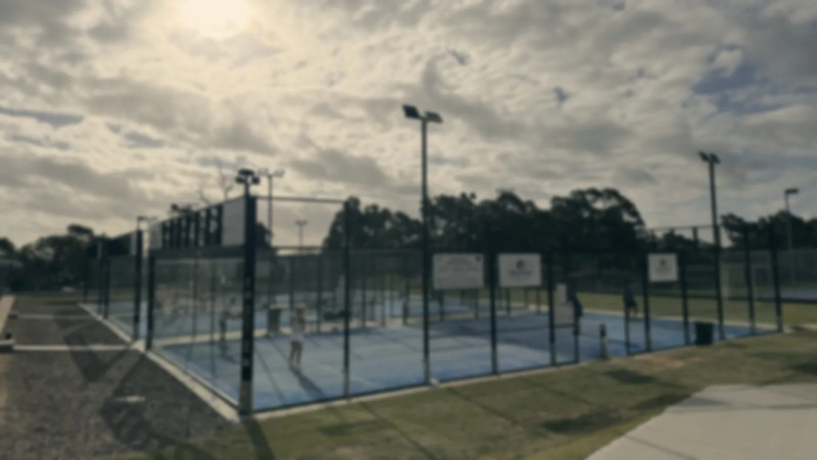 Padel courts at West Coast Padel, Dalkeith
