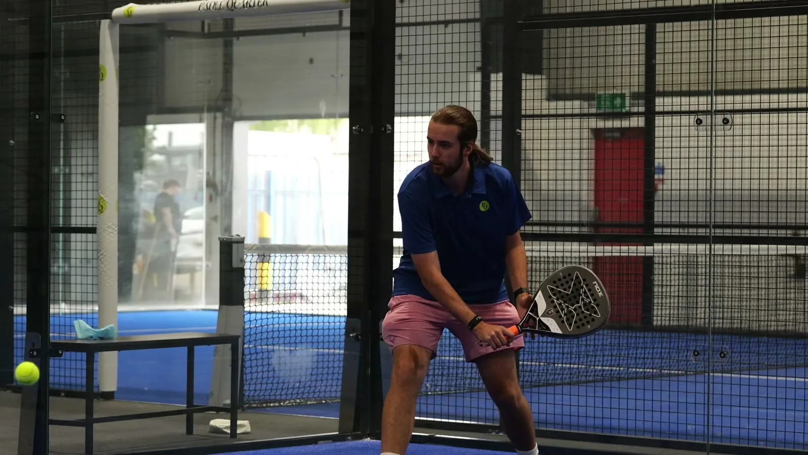 A player on court at Padel Quarter