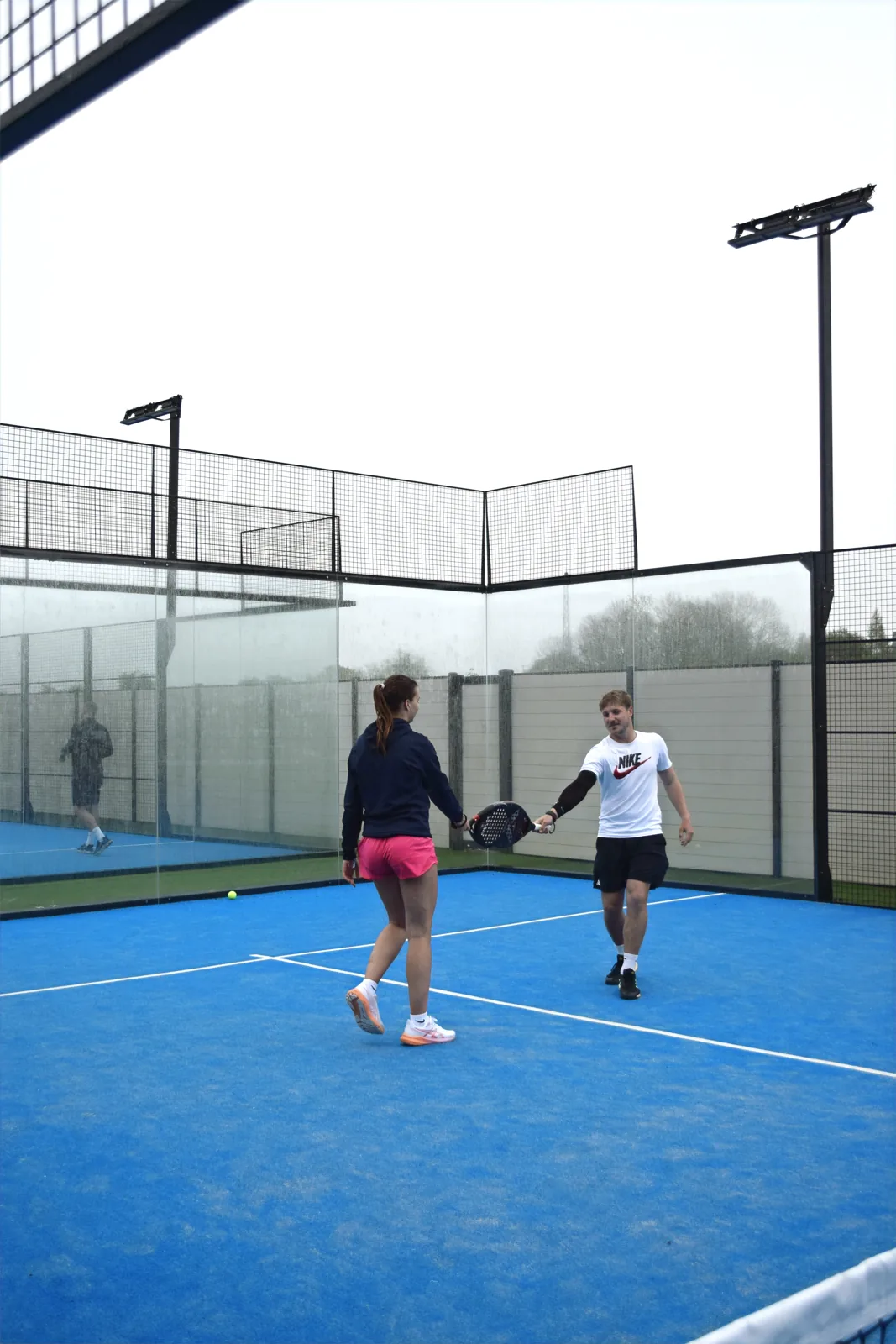 Doubles on a padel court at The Atrium