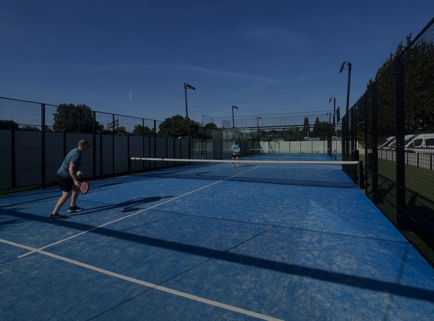 Outdoor padel courts at The Atrium Health Club