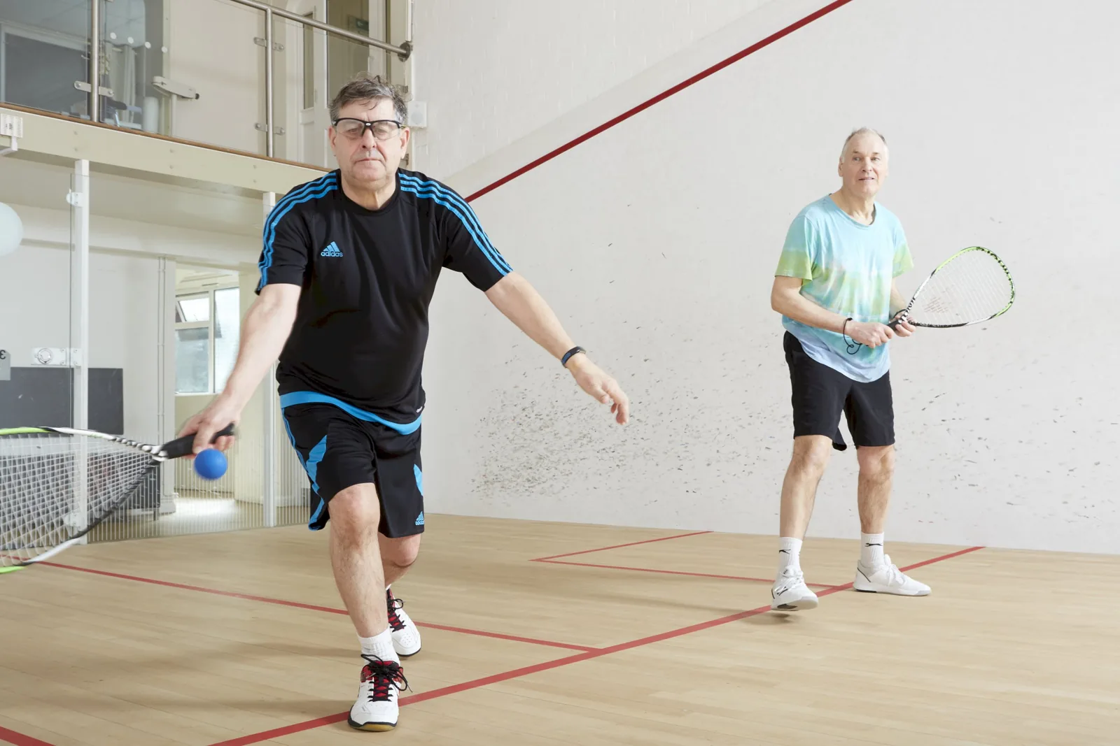 Racketball players at Abbeydale Squash & Fitness Club