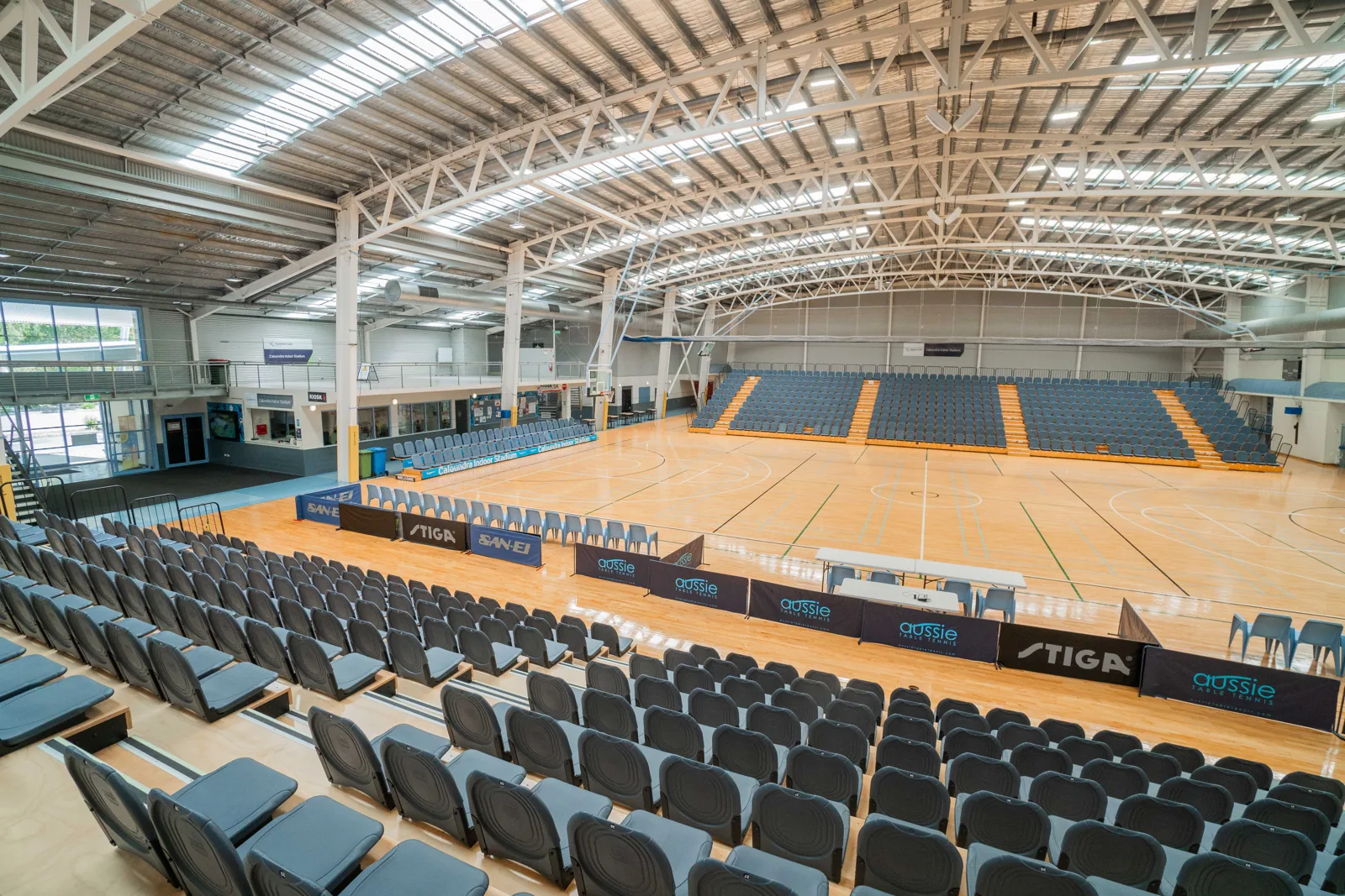 Show court inside Caloundra Indoor Stadium