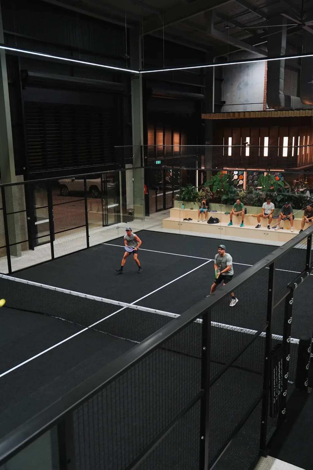 Indoor padel courts at Padelground Forest Glen