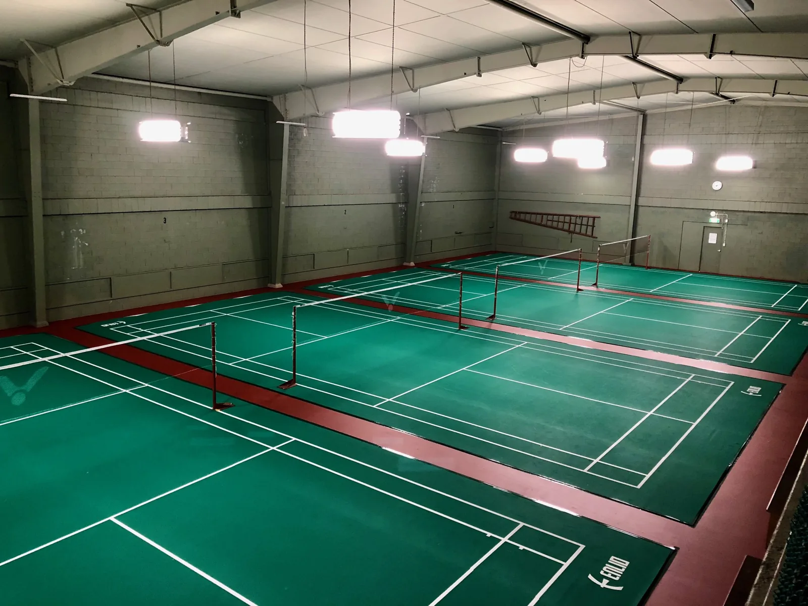 Badminton courts inside the Sunshine Coast Badminton Centre, Nambour